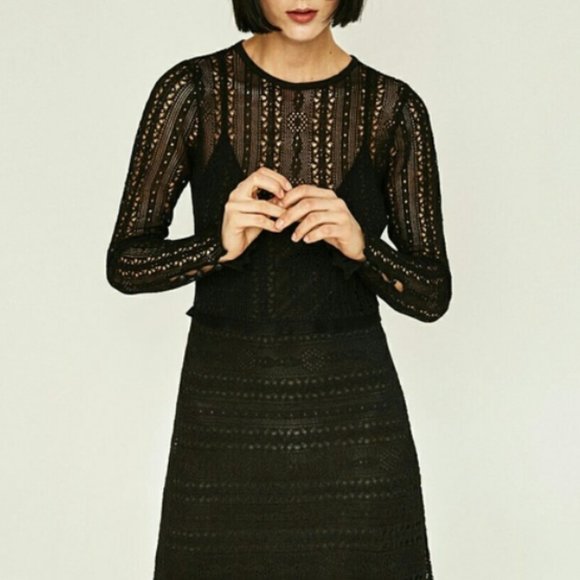 black sparkly dress quiz LAPOINTE Satin Dress With Feathers main image 1